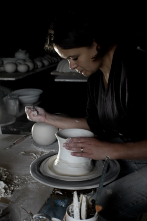 Kaoline vaisselle décorations porcelaine blanc créateur Nantes salon Échappées Belles