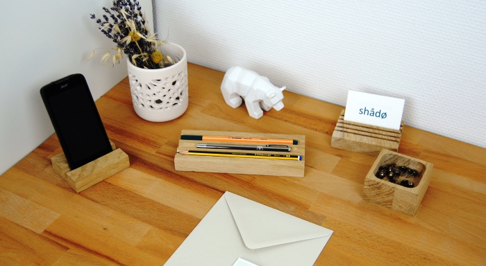 Atelier Shado petits rangements en bois salons créateurs nantes Échappées Belles