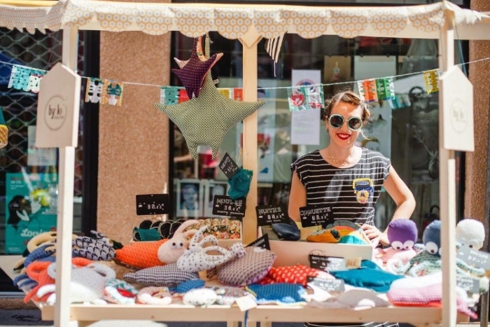 By lo' créations accessoires textil animaux marins salon créateurs Nantes Échappées Belles