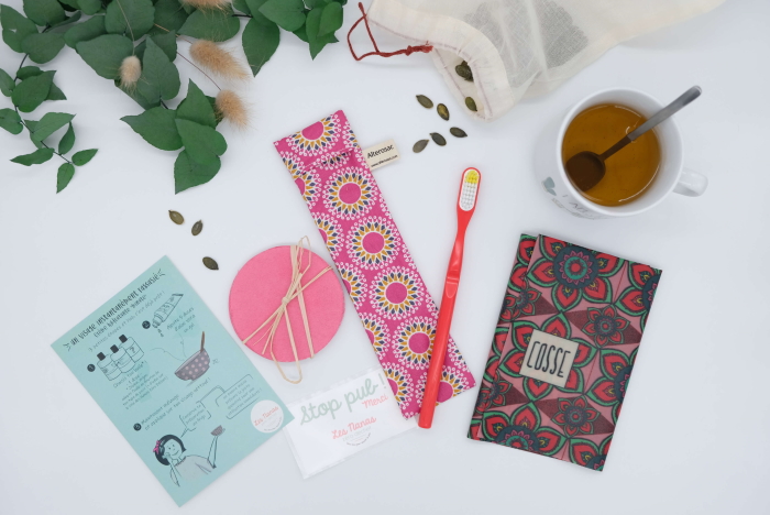 Les Nanas Zéro Déchet box avec alternatives zéro déchet démarche eco-responsable made in France salon créateurs Nantes les Échappées Belles