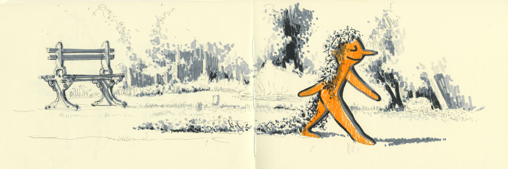 Joss Proof Urbansketcher croquis urbain marche ete echappees belles
